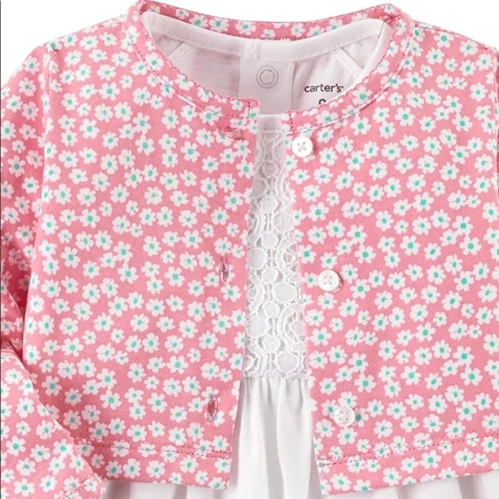 Carter’s Pretty Pink Daisy Cardigan